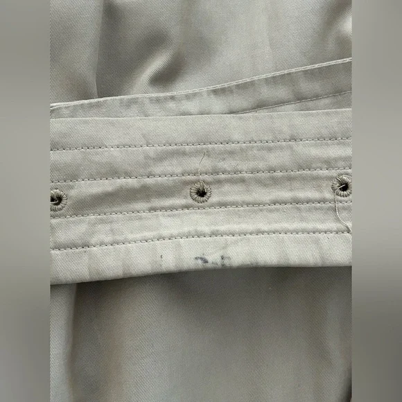 Vintage Burberry Classic House Check Lined Trench Coat with Extra Wool Liner 56R - Picture 12 of 13